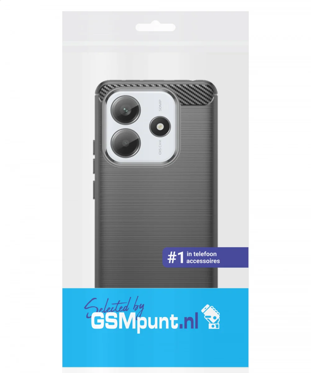 Xiaomi Redmi Note 14 4G Hoesje Geborsteld TPU Flexibele Back Cover Zwart afbeelding 9
