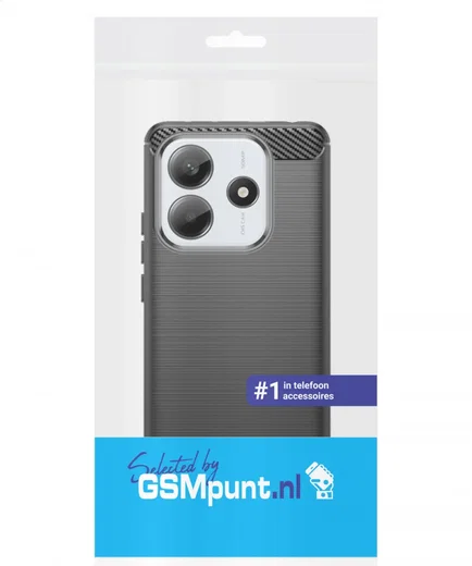 Xiaomi Redmi Note 14 4G Hoesje Geborsteld TPU Flexibele Back Cover Zwart afbeelding 9