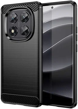 Xiaomi Poco X7 / Redmi Note 14 Pro 5G Hoesje Geborsteld TPU Back Cover Zwart