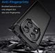 Xiaomi Poco X7 / Redmi Note 14 Pro 5G Hoesje Geborsteld TPU Back Cover Zwart afbeelding 5