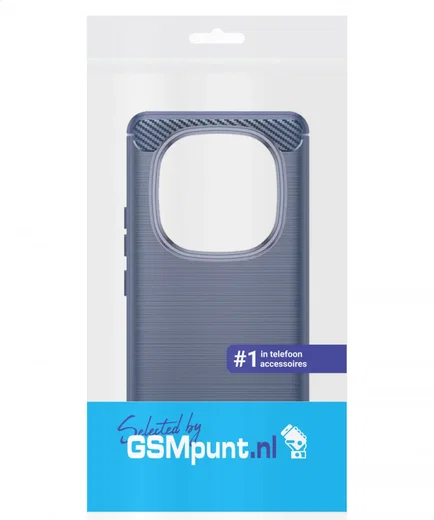 Xiaomi Poco X7 / Redmi Note 14 Pro 5G Hoesje Geborsteld TPU Back Cover Blauw afbeelding 9