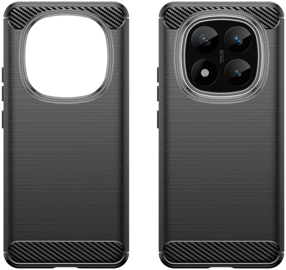 Xiaomi Redmi Note 14 Pro+ Hoesje Geborsteld TPU Flexibele Back Cover Zwart afbeelding 9