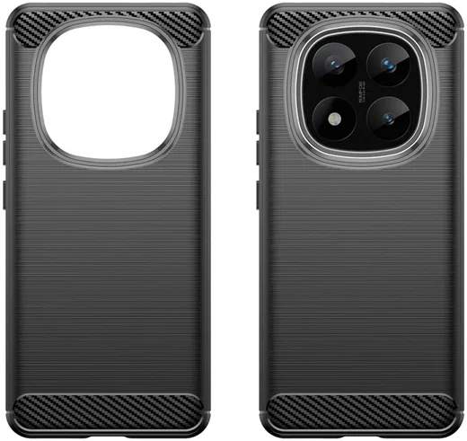 Xiaomi Redmi Note 14 Pro+ Hoesje Geborsteld TPU Flexibele Back Cover Zwart afbeelding 9