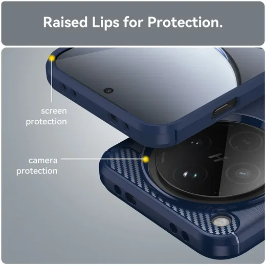 Oppo Find X8 Pro Hoesje Geborsteld TPU Flexibele Back Cover Blauw afbeelding 7