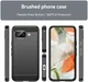 Google Pixel 9a Hoesje Geborsteld TPU Flexibele Back Cover Zwart afbeelding 4