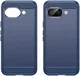 Google Pixel 9a Hoesje Geborsteld TPU Flexibele Back Cover Blauw afbeelding 2