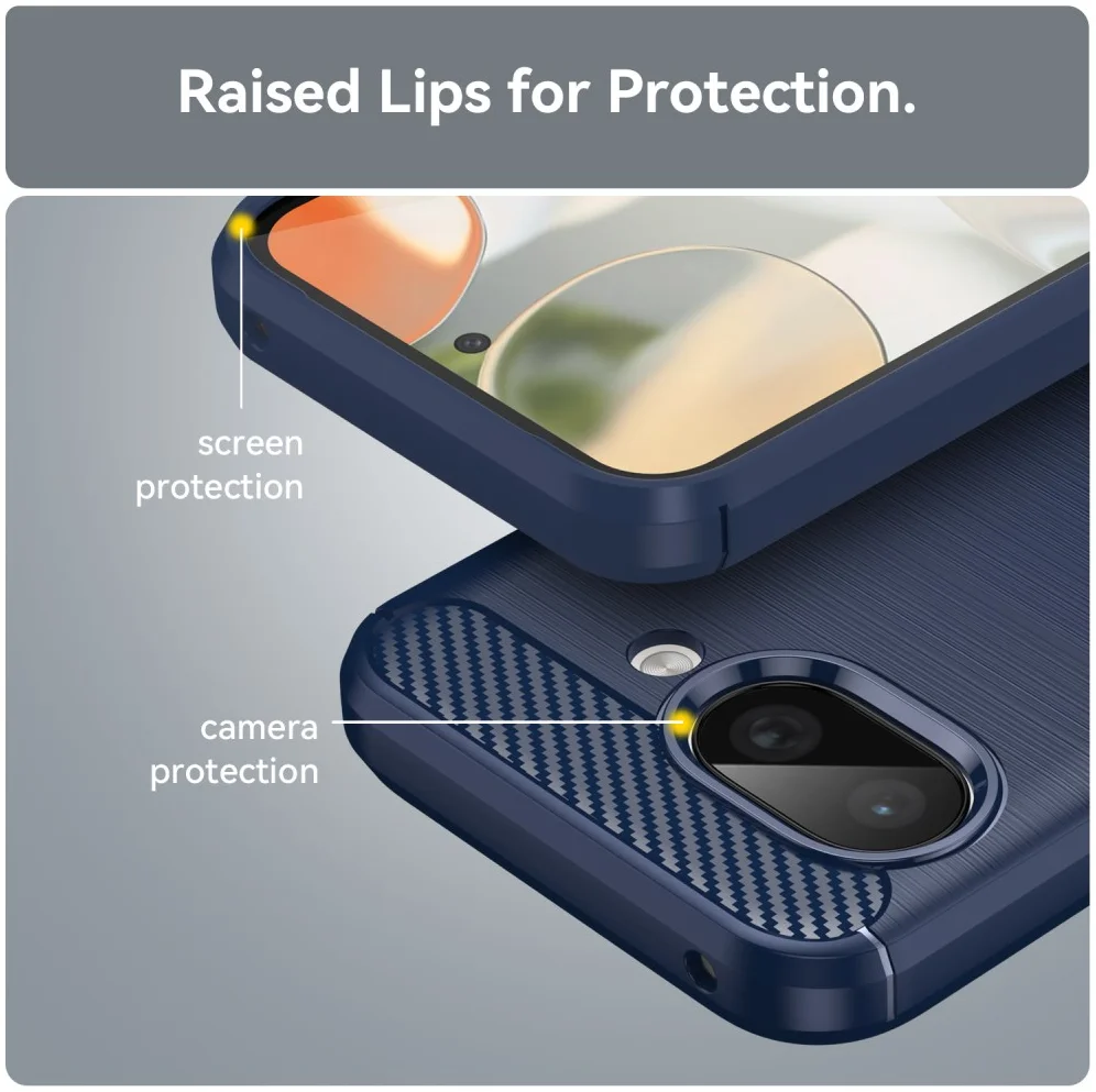 Google Pixel 9a Hoesje Geborsteld TPU Flexibele Back Cover Blauw afbeelding 8