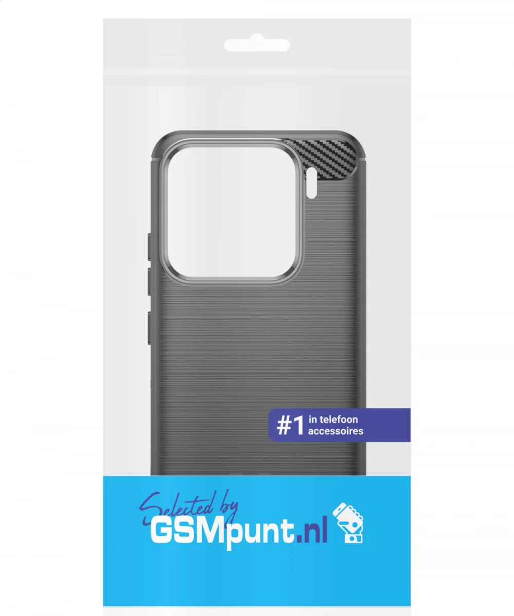 Xiaomi 15 Hoesje Geborsteld TPU Flexibele Back Cover Zwart afbeelding 10
