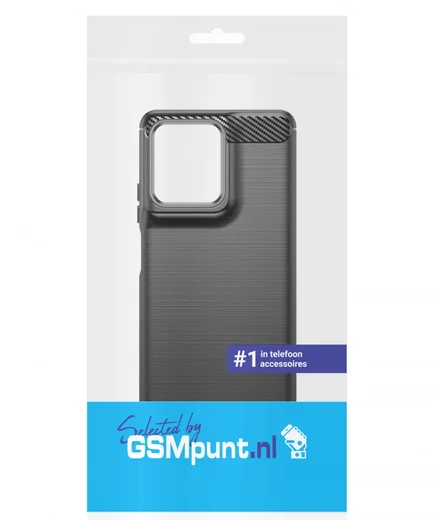 Motorola Moto G75 Hoesje Geborsteld TPU Flexibele Back Cover Zwart afbeelding 10