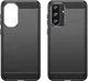 Samsung Galaxy A36 Hoesje Geborsteld TPU Flexibele Back Cover Zwart afbeelding 2
