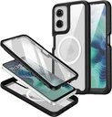 Motorola Moto G35 Hoesje Full Protect 360° Cover met MagSafe Zwart