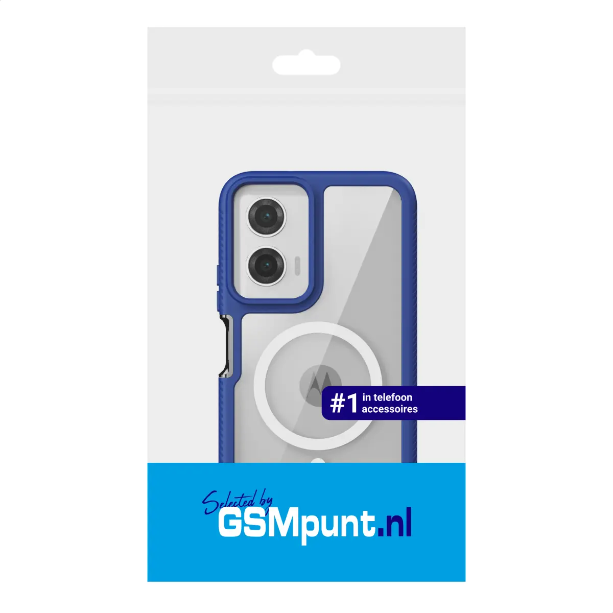 Motorola Moto G35 Hoesje Full Protect 360° Cover met MagSafe Blauw afbeelding 10