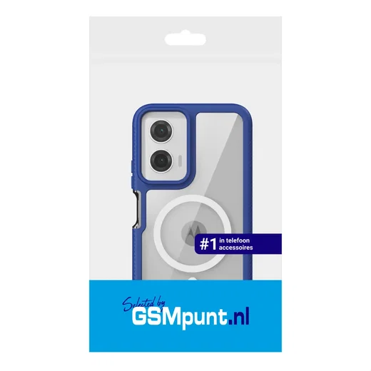 Motorola Moto G35 Hoesje Full Protect 360° Cover met MagSafe Blauw afbeelding 10