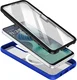 Motorola Moto G35 Hoesje Full Protect 360° Cover met MagSafe Blauw afbeelding 2