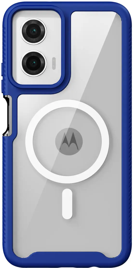 Motorola Moto G35 Hoesje Full Protect 360° Cover met MagSafe Blauw afbeelding 5