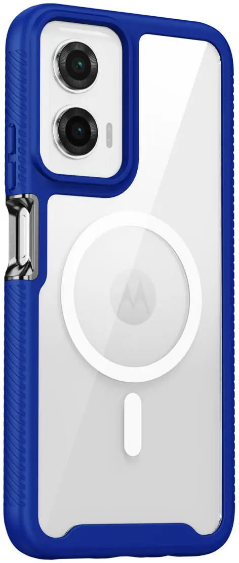 Motorola Moto G35 Hoesje Full Protect 360° Cover met MagSafe Blauw afbeelding 8