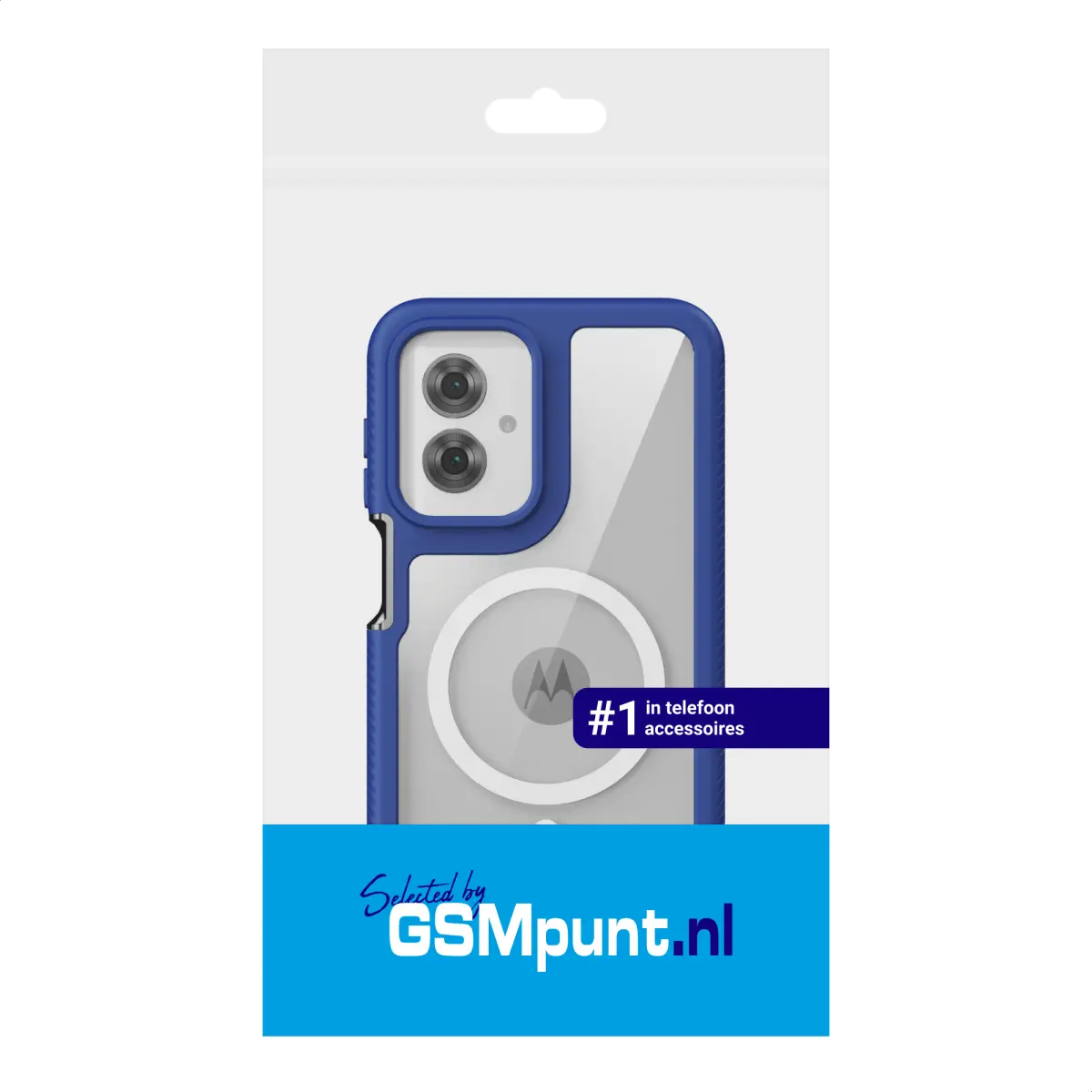 Motorola Moto G55 Hoesje Full Protect 360° Cover met MagSafe Blauw afbeelding 10