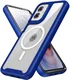 Motorola Moto G55 Hoesje Full Protect 360° Cover met MagSafe Blauw afbeelding 3