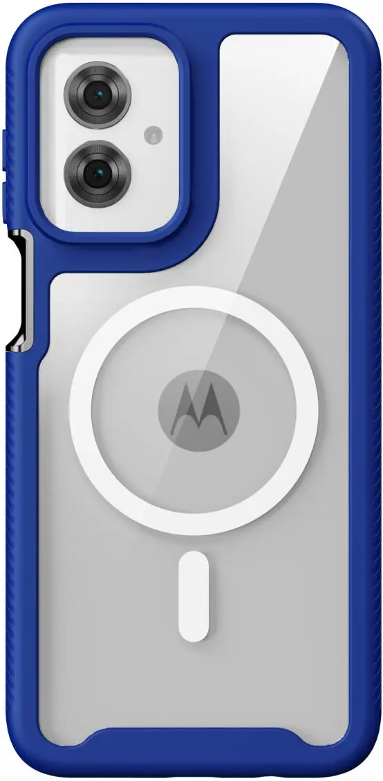 Motorola Moto G55 Hoesje Full Protect 360° Cover met MagSafe Blauw afbeelding 5
