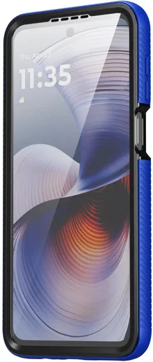 Motorola Moto G55 Hoesje Full Protect 360° Cover met MagSafe Blauw afbeelding 7