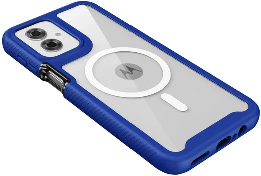 Motorola Moto G55 Hoesje Full Protect 360° Cover met MagSafe Blauw afbeelding 9
