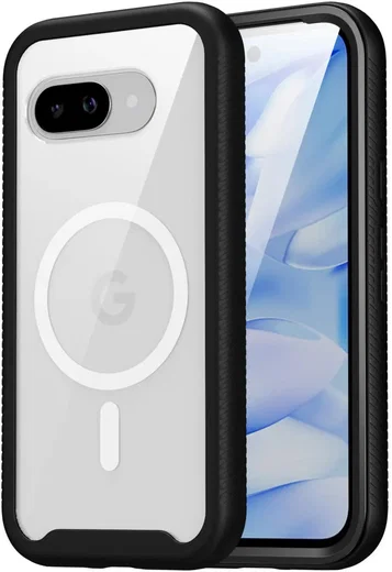 Google Pixel 9a Hoesje Full Protect 360° Cover met MagSafe Zwart afbeelding 4