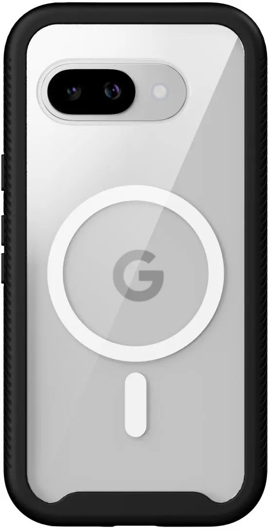 Google Pixel 9a Hoesje Full Protect 360° Cover met MagSafe Zwart afbeelding 5