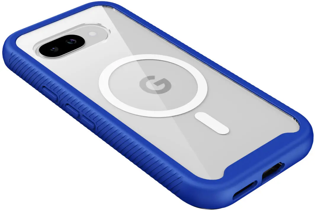 Google Pixel 9a Hoesje Full Protect 360° Cover met MagSafe Blauw afbeelding 9