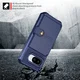 Google Pixel 9a TPU Back Cover met Kunstleren Wallet Blauw afbeelding 3