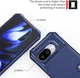 Google Pixel 9a TPU Back Cover met Kunstleren Wallet Blauw afbeelding 6