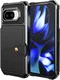 Google Pixel 9a Hoesje 3-in-1 Pasjes Portemonnee Back Cover Zwart afbeelding 3