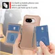 Google Pixel 9a Hoesje 3-in-1 Pasjes Portemonnee Back Cover Roze afbeelding 5