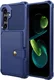 Samsung Galaxy A36 Hoesje 3-in-1 Pasjes Portemonnee Back Cover Blauw afbeelding 3