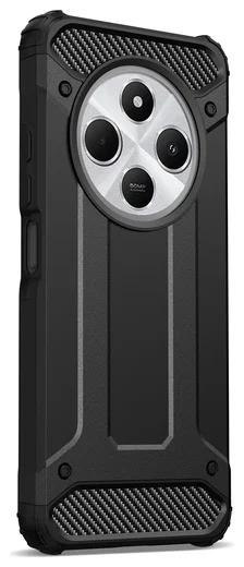 Xiaomi Redmi 14C Hoesje Shock Proof Hybride Back Cover Zwart afbeelding 5