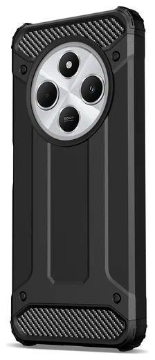 Xiaomi Redmi 14C Hoesje Shock Proof Hybride Back Cover Zwart afbeelding 8