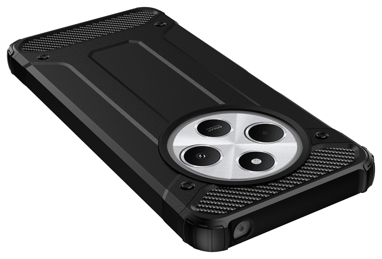 Xiaomi Redmi 14C Hoesje Shock Proof Hybride Back Cover Zwart afbeelding 10
