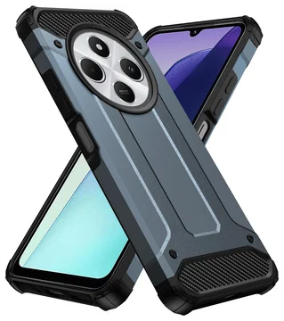 Xiaomi Redmi 14C Hoesje Shock Proof Hybride Back Cover Blauw