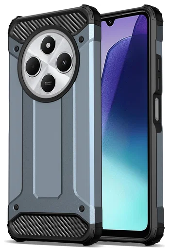 Xiaomi Redmi 14C Hoesje Shock Proof Hybride Back Cover Blauw afbeelding 9