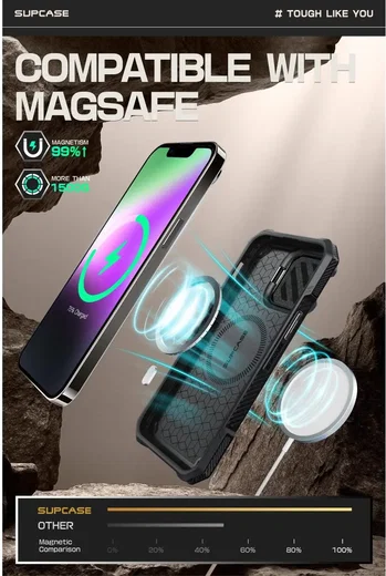 SUPCASE UB Pro MagXT Apple iPhone 17e / 16e Hoesje Camera Protector Zwart afbeelding 7