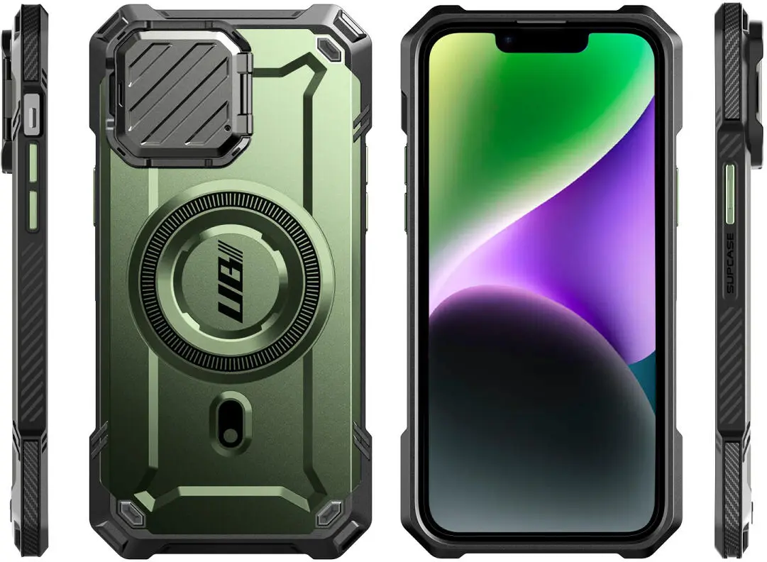 SUPCASE UB Pro MagXT Apple iPhone 17e / 16e Hoesje Camera Protector Groen afbeelding 11