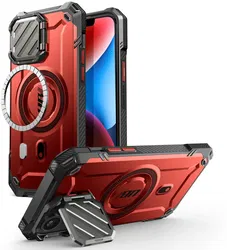 SUPCASE UB Pro MagXT Apple iPhone 16e Hoesje Camera Protector Rood afbeelding