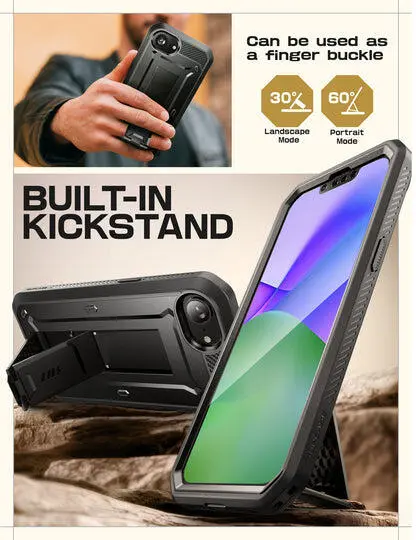 SUPCASE UB Pro Rugged iPhone 17e / 16e Hoesje Full Protect Kickstand Zwart afbeelding 4