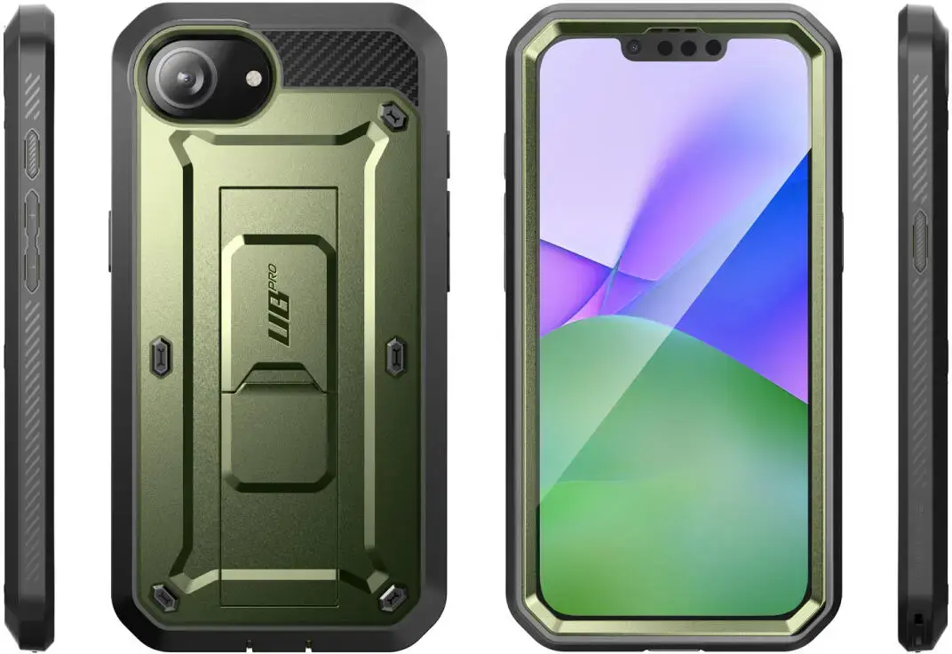 SUPCASE UB Pro Apple iPhone 17e / 16e Hoesje Full Protect Kickstand Groen afbeelding 10