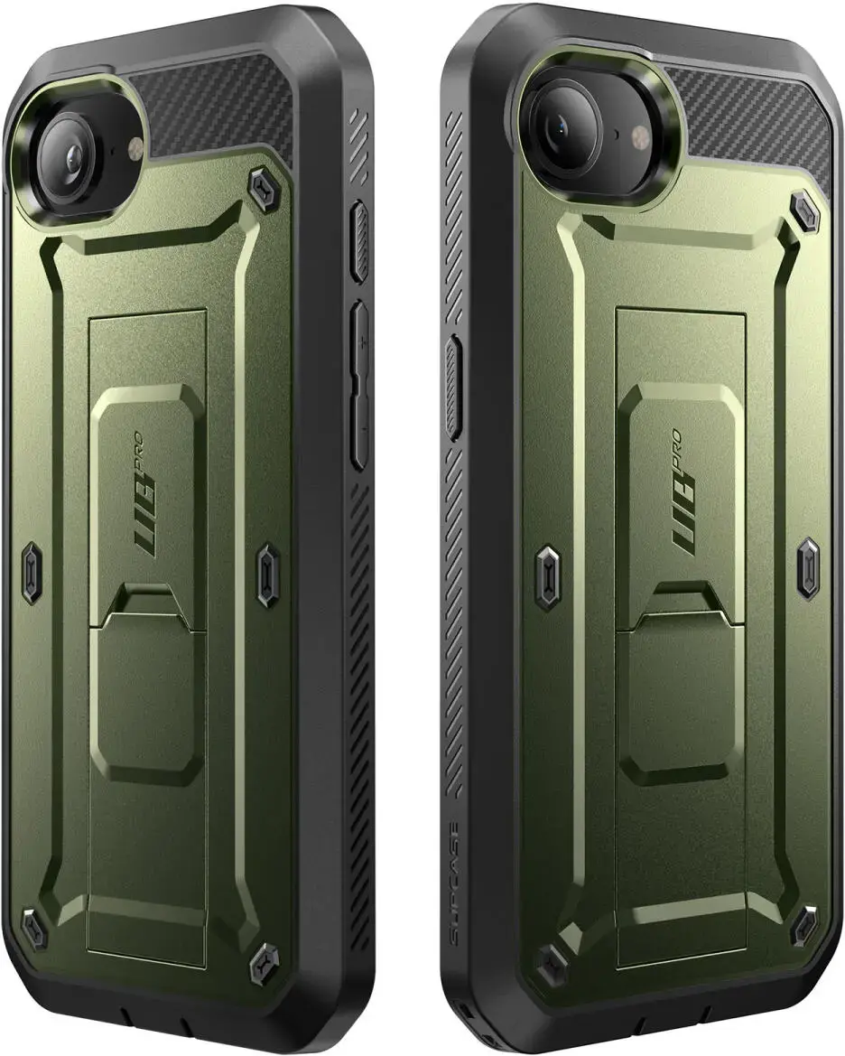 SUPCASE UB Pro Apple iPhone 17e / 16e Hoesje Full Protect Kickstand Groen afbeelding 9