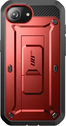 SUPCASE UB Pro Apple iPhone 17e / 16e Hoesje Full Protect Kickstand Rood afbeelding 2