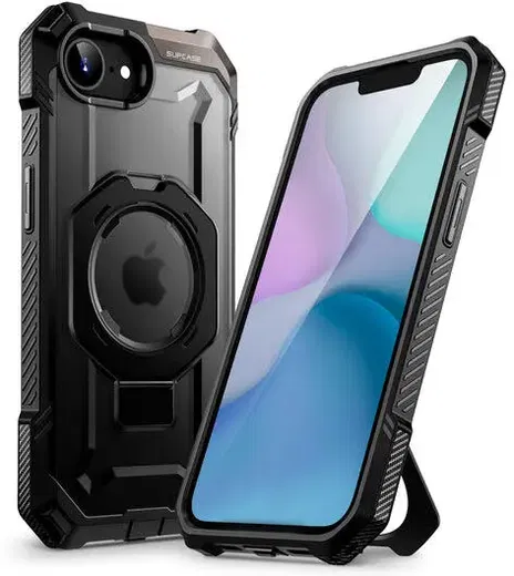 SUPCASE UB Grip Apple iPhone 16e Hoesje MagSafe Kickstand Zwart afbeelding 1