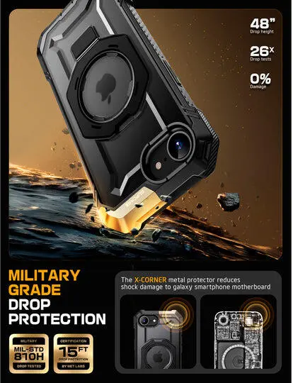 SUPCASE UB Grip Apple iPhone 16e Hoesje MagSafe Kickstand Zwart afbeelding 4