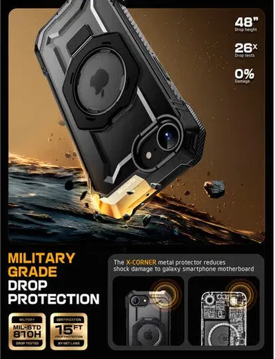 SUPCASE UB Grip Apple iPhone 16e Hoesje MagSafe Kickstand Zwart afbeelding 4