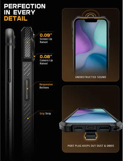 SUPCASE UB Grip Apple iPhone 16e Hoesje MagSafe Kickstand Zwart afbeelding 9