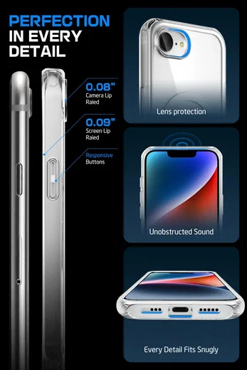 SUPCASE UB Mag Slim iPhone 17e / 16e MagSafe Back Cover Transparant afbeelding 7
